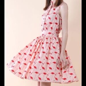 Flamingo Women’s Flair Midi Short Sleeve Dress Size XL